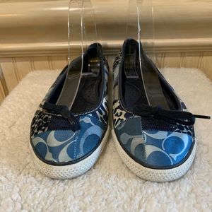 Coach Denim Patchwork Vintage Tennis Shoes